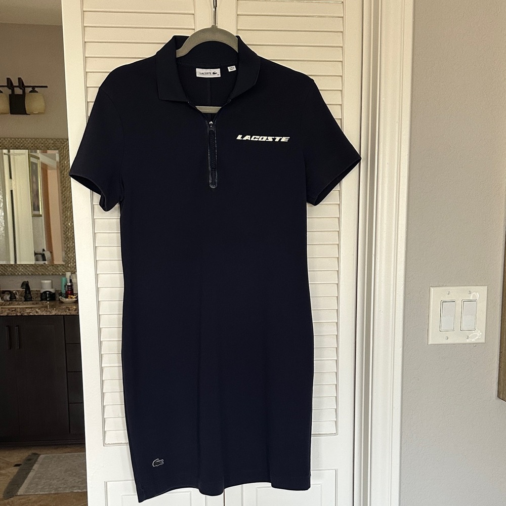 Lacoste Women's Dark Blue Mini Dress